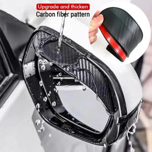 2PCS 자동차 백미러 비 눈썹 탄소 섬유 썬 바이저 그늘 커버 보호대 비 자동차 미러 액세서리에 대 한 명확한 비전