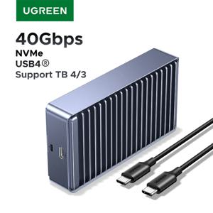 UGREEN 40Gbps M2 SSD 인클로저 USB4 NVMe 케이스, 맥 미니 M4 맥북 프로용 썬더볼트 M.2 NVMe SSD 인클로저와 호환 가능