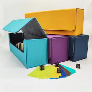 대용량 게임 카드 상자 애니메이션 카드 정리 상자 400장 이상 수납 가능 카드 취미 휴대용 트레이딩 카드 덱 박스