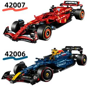 유니버설 레이싱카 빌딩 블록 세트 42206 42207, 레드 & 블루 스포츠 슈퍼카 모델 키트, 어린이 및 성인용 DIY 조립 장난감