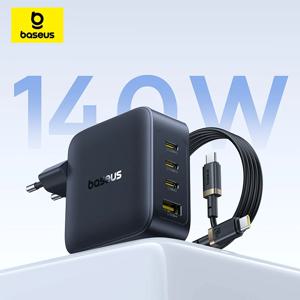 【신상품】베이스어스 140W GaN 충전기 PD 충전기 USB C 충전기 맥북 태블릿 폰용 고속 충전기 아이폰 17 16 15 14 호환