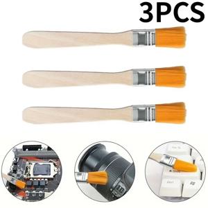 3개입 정전기 방지 먼지 제거 브러시 PC 노트북 카메라 다기능 키보드 컴퓨터 청소 브러시 코너 틈새 먼지 제거기