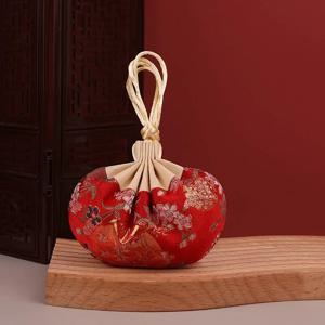 다채로운 꽃무늬 장식용 천 가방 여성용 보석 가방 빈 주머니 중국 스타일 보관 가방