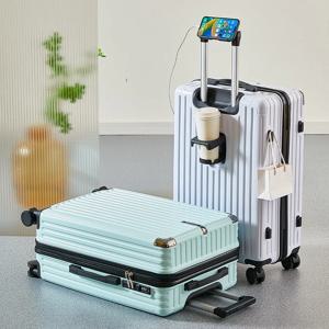 여행용 경량 가방 비밀번호로 보호된 어린이용 수하물 남성용 및 여성용 가죽 가방 20-26인치