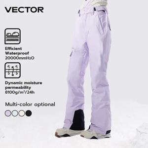 벡터 여성 겨울 스키 바지 여성용 아웃도어 고품질 방풍 방수 따뜻한 스노우 바지 겨울 스키 스노보드 바지