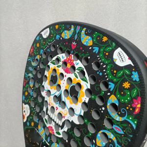 VERTEX Hack 04, XPLO 패들 테니스 라켓 카본 파이버 소프트 EVA 표면 라운드, 남녀 훈련 액세서리에 적합