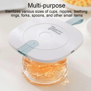 휴대용 살균기 UV 라이트 뚜껑 7100mAh 전기 살균기 병 머그컵 치아발육기 유축기 부품 그릇 포크용
