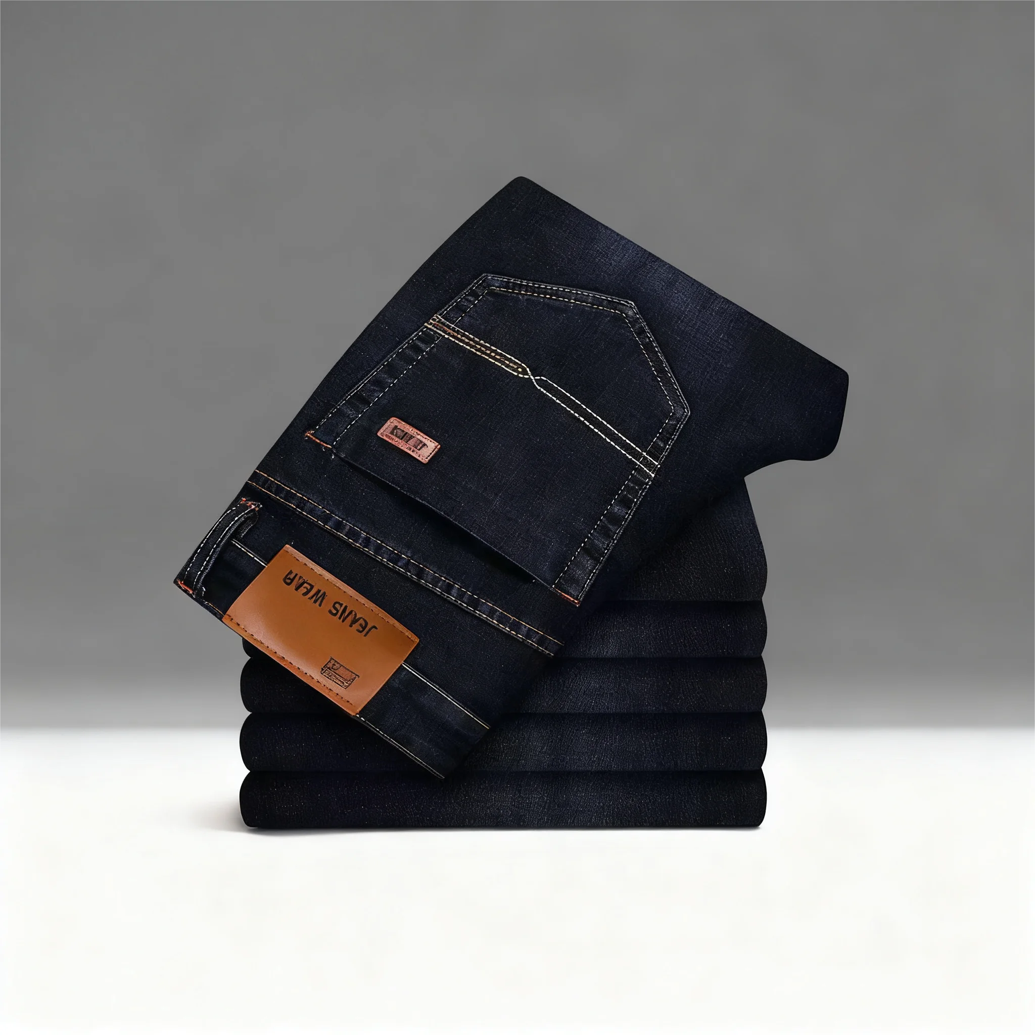 신상 남성 클래식 청바지 남성용 바지 소프트 블랙 바이커 남성 데님 오버롤 남성용 바지 사이즈