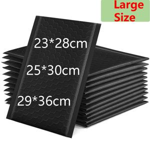 20개 버블 봉투 - 대형 블랙 버블 메일러 셀프 씰, 우편물 및 포장 보호용 방수 우편 가방