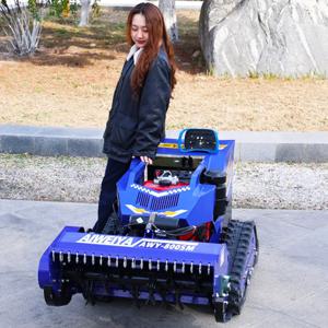 맞춤형 지능형 원격 제어 자주식 플레일모어 크롤러형 농장 전지형 잔디 절단기 산업용