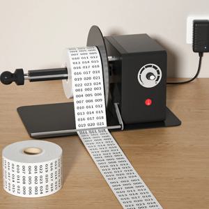 자동 라벨 리와인더 12V 자가 접착 바코드 용지 전기 라벨 리와인딩 기계 소매 식품 라벨용 라벨 스풀러