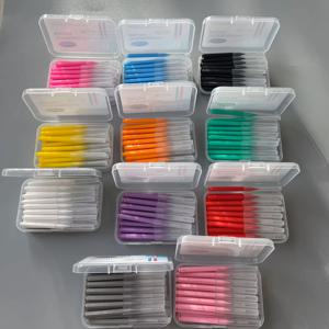 30개입 치간 칫솔 치아 교정용 치간 청소 도구 부드러운 칫솔