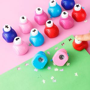 공예용 종이 커터 5개, 홀 펀처, 펀치 도구 세트, 원형 꽃 모양 종이 홀, 카드 제작, 맞춤형 스크랩북용