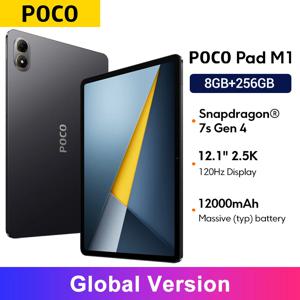 POCO PAD M1 글로벌 버전 태블릿 스냅드래곤 7s Gen 4 12.1인치 120Hz 2.5K 디스플레이 12000mAh 샤오미 패드 PC