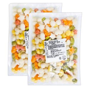 1+1 [100%국산] 팔도맛쟁이 오색모양 떡 1kg (냉동) / 떡국 떡