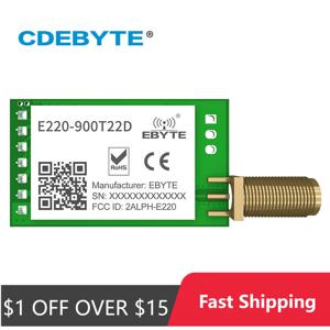 LoRa 868MHz 915MHz LLCC68 무선 모듈 22dBm 장거리 5km CDEBYTE E220-900T22D SMA-K UART RSSI 송신기 수신기 DIP