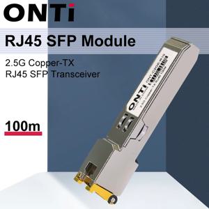 ONTi 2.5G RJ45 SFP 모듈 2.5Gbps SFP 구리 RJ45 SFP 트랜시버 모듈 시스코/미크로틱 이더넷 스위치 호환