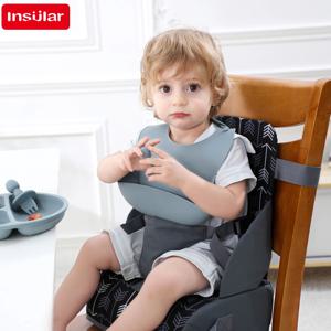 INSULAR 휴대용 접이식 어린이 좌석 높이 쿠션 아기 식사 의자 높이 쿠션 어린이 제품