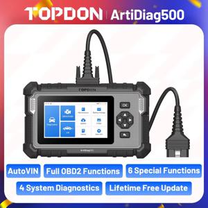 TOPDON ArtiDiag500 자동차 진단 도구 OBD2 스캐너 엔진/ABS/SRS/변속기 자동차 도구 OBD2 코드 리더 무료 업데이트