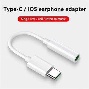 오리지널 TypeC 3.5mm AUX USB C 케이블 변환기 HiFi 오디오 어댑터 삼성 Xiaomi Huawei iPhone15 태블릿 용 유선 헤드폰