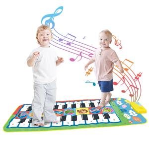 어린이 뮤지컬 피아노 매트, 유아 매트, 댄스 매트, 듀엣 키보드, 플레이 매트, 20 키, 5 Ply 모드, 8 악기 사운드 교육 장난감
