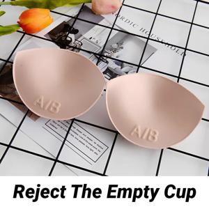 섹시한 두꺼운 스펀지 브라 패드 가슴 삽입물 푸시업 증강 수영복 비키니 패드 탈부착 가능한 가슴 액세서리 패딩