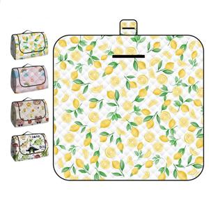 150*200CM 휴대용 피크닉 매트 야외 접이식 두꺼운 해변 매트 방습 방수 캠핑 담요 아기 활동 매트