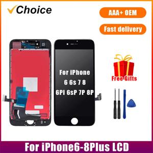 iPhone 6Plus 6sPlus 7Plus 8Plus LCD 터치 스크린 Digiziter 어셈블리 iPhone 6 6s 7 8 디스플레이 용 AAA + Retina LCD