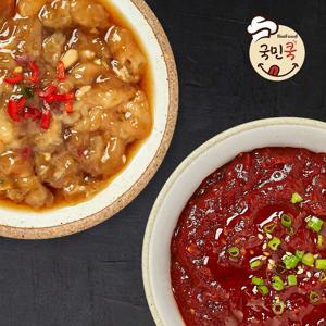 [국민쿡] 순살게장 양념/간장꽃게장 350g