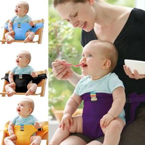 접이식 아기 높은 좌석 스트랩 휴대용 어린이 아기 의자 여행 빨 수있는 유아 먹이 식사 커버 좌석 안전 벨트