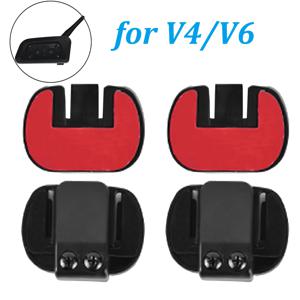 EJEAS V6 Pro/3.5mm V4 PLUS용 2개 ​ 장착 클립 양면 테이프 베이스 오토바이 헬멧 헤드셋 블루투스 인터콤