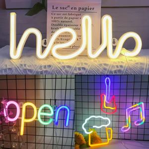 LED 네온사인, 축제 장식 사인 조명, 파티 준비, 맥주 및 음악 축제, 방 분위기 향상, USB/batt