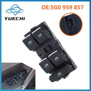 폭스바겐 골프 MK7 파사트 B8 시트 레온 2013-2018 5G0959857용 전동 윈도우 메인 컨트롤 버튼 스위치 윈도우 마스터 스위치