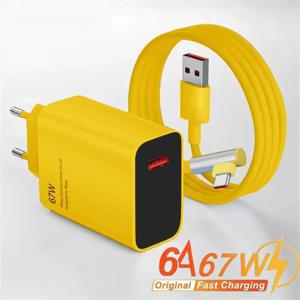 67W USB 고속 충전기 벽면 충전 어댑터 EU US 플러그 충전기 120W USB 타입 C 엘보우 데이터 케이블 USB 퀵 차지 3.0 충전 헤드