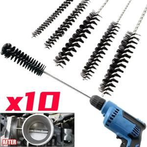 자동차 에어 도어 탄소 침전물 청소 브러시 ​​스테인레스 스틸 갭 엔진 공기 흡입구 연소 챔버 실린더 브러쉬 도구