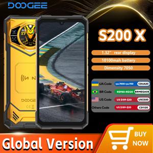 DOOGEE S200 X 5G 12GB 512GB 견고한 전화기 MTK 크기 7050 10100mAh 33W 배터리 6.72인치 FHD+120Hz IPS 화면