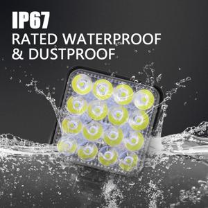 12V 24V LED 투광등 자동차 ATV 오프로드 주행 안개등 백색 작업등 트럭 자동차 SUV 4WD 보트 ATV 바라 LED 라이트