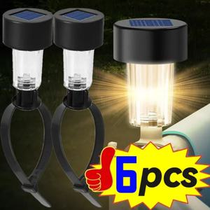 1/2/4/6 PCS 수영장에 대 한 지상에 태양 풀 빛 프레임 야외 수영장 울타리 장식 액세서리 방수 LED