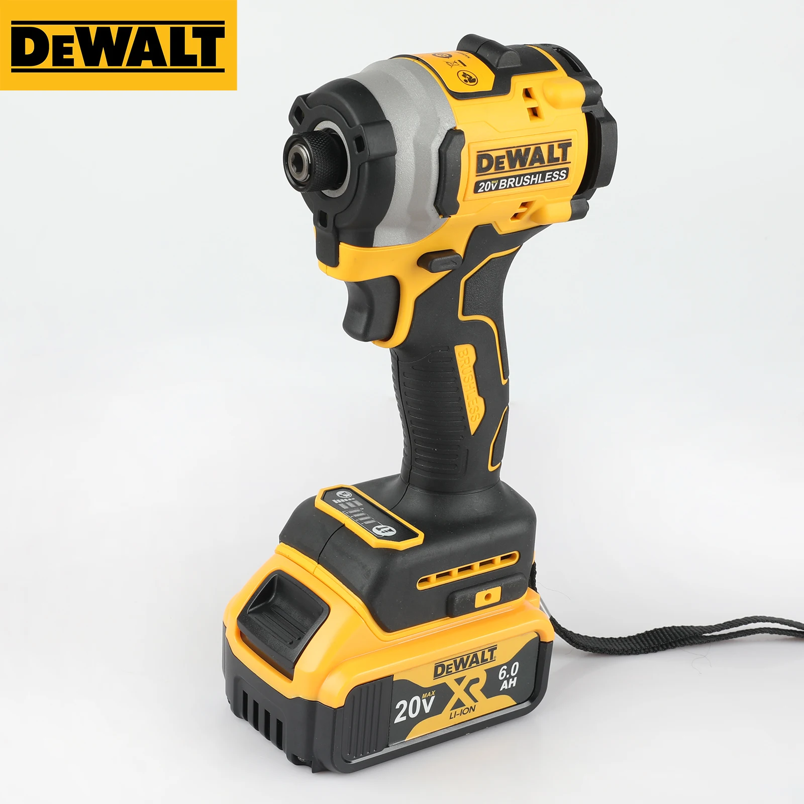 Dewalt 충전식 무선 전기 드라이버, 리튬 전기 배터리, 전동 공구, 오리지널 대형 토크, DCF850, 20V