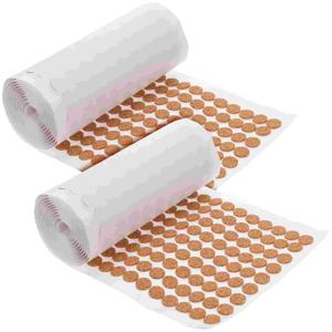 2000 Pcs 코르크 접착제 백업 패드 보호대 의자 벽 캐비닛 도어 스토퍼 자체 접착 원형