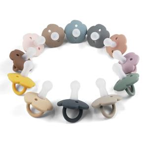 1PCS 아기 실리콘 젖꼭지 부드러운 Teether 장난감 신생아 유아 씹는 용품 젖꼭지 더미 식품 학년 실리콘 액세서리