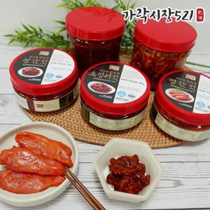 젓갈 4종 골라담기 창란젓 낙지젓 오징어젓 명란젓 500g