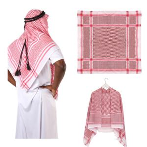 새로운 아랍 Shemagh 이슬람 Keffiyeh 머리 랩 전술 사막 머리 목 스카프 군사 목도리 아랍어 스카프 모자를 쓰고 있죠 Agal 로프