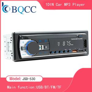 BQCC 자동차 라디오 스테레오 플레이어 디지털 블루투스 MP3 플레이어 JSD-530 520 60Wx4 FM 오디오 스테레오 음악 USB/SD 내장 AUX 입력