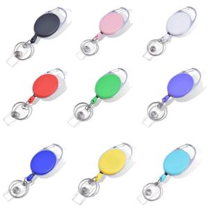 개폐식 키 체인 탄성 강철 와이어 로프 배낭 매력 액세서리와 안티 분실 ID 배지 키 홀더