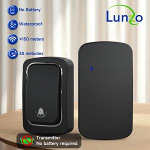 무선 초인종 배터리 필요 없음 방수 자체 전원 도어 벨 세트 홈 야외 키네틱 링 차임 초인종