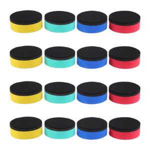 ACKOR 16팩 미니 건식 지우개 지우개 자석 화이트보드 지우개 칠판 클리너 건식 지우개 와이퍼(4색, 2 x 2인치)