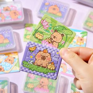5-100PCS 만화 동물 Capybara 종이 지그 소 퍼즐 어린이를위한 교육 학교 상품 사진 액세서리