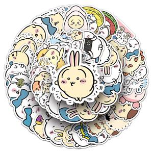 51pcs Kawaii 만화 스티커 장식 책상 노트북 스크랩북 수하물 문구 귀여운 낙서 스티커 팩 선물