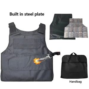 고망간강 경질 방검 조끼, 절단 방지 갑옷, 자기 방어 전술 조끼, 찌르기 방지 경비원복 ﻿